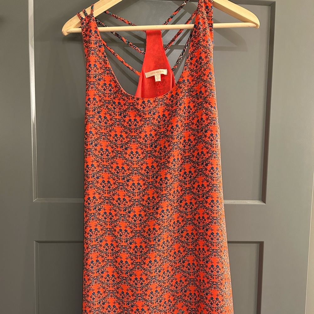 Skies Are Blue Vibrant Orange Dress